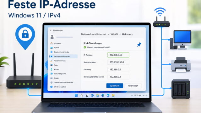 Feste IP-Adresse in Windows 11 vergeben: So geht es richtig 5 Feste IP-Adresse in Windows 11 mit IPv4-Einstellungen