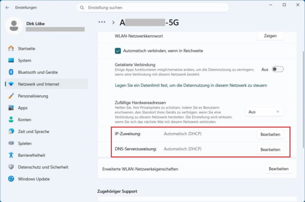 IP- und DNS-Zuweisung in Windows 11 prüfen IP- und DNS-Einstellungen nach dem Netzwerk zurücksetzen in Windows 11 prüfen