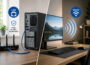 LAN oder WLAN am Desktop-PC im direkten Vergleich mit Router, Netzwerkkabel und WLAN-Verbindung
