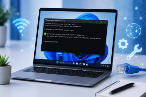 netsh winsock reset in Windows zur Reparatur von Netzwerkproblemen