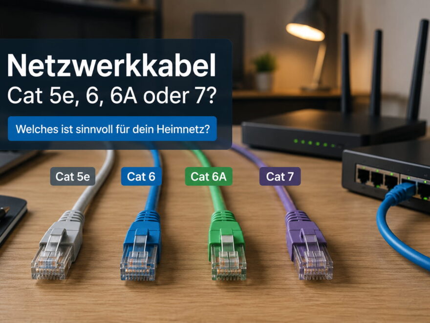 Netzwerkkabel im Vergleich: Cat 5e, Cat 6, Cat 6A und Cat 7 für das Heimnetz