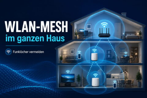 WLAN-Mesh mit mehreren Mesh-Punkten für stabiles WLAN im ganzen Haus