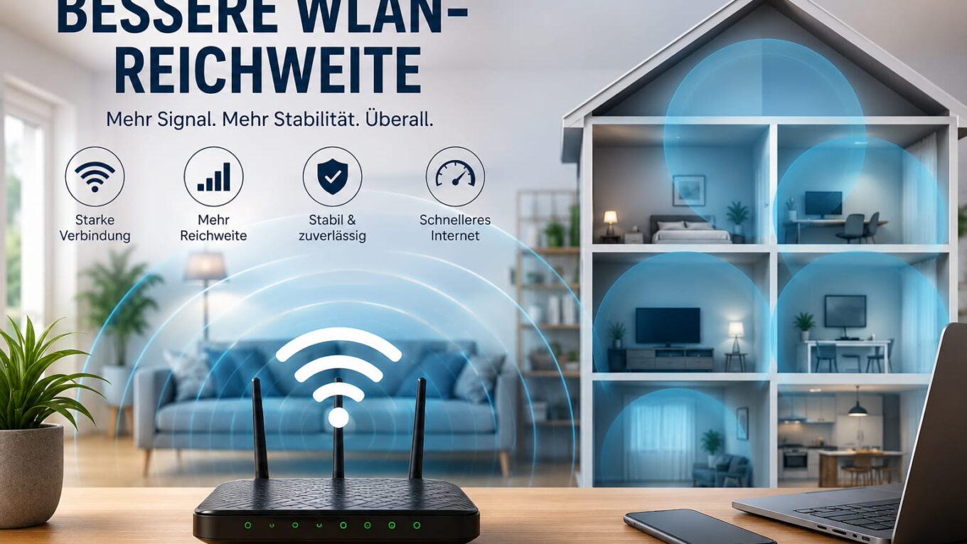 WLAN-Reichweite verbessern für stabiles WLAN im ganzen Haus