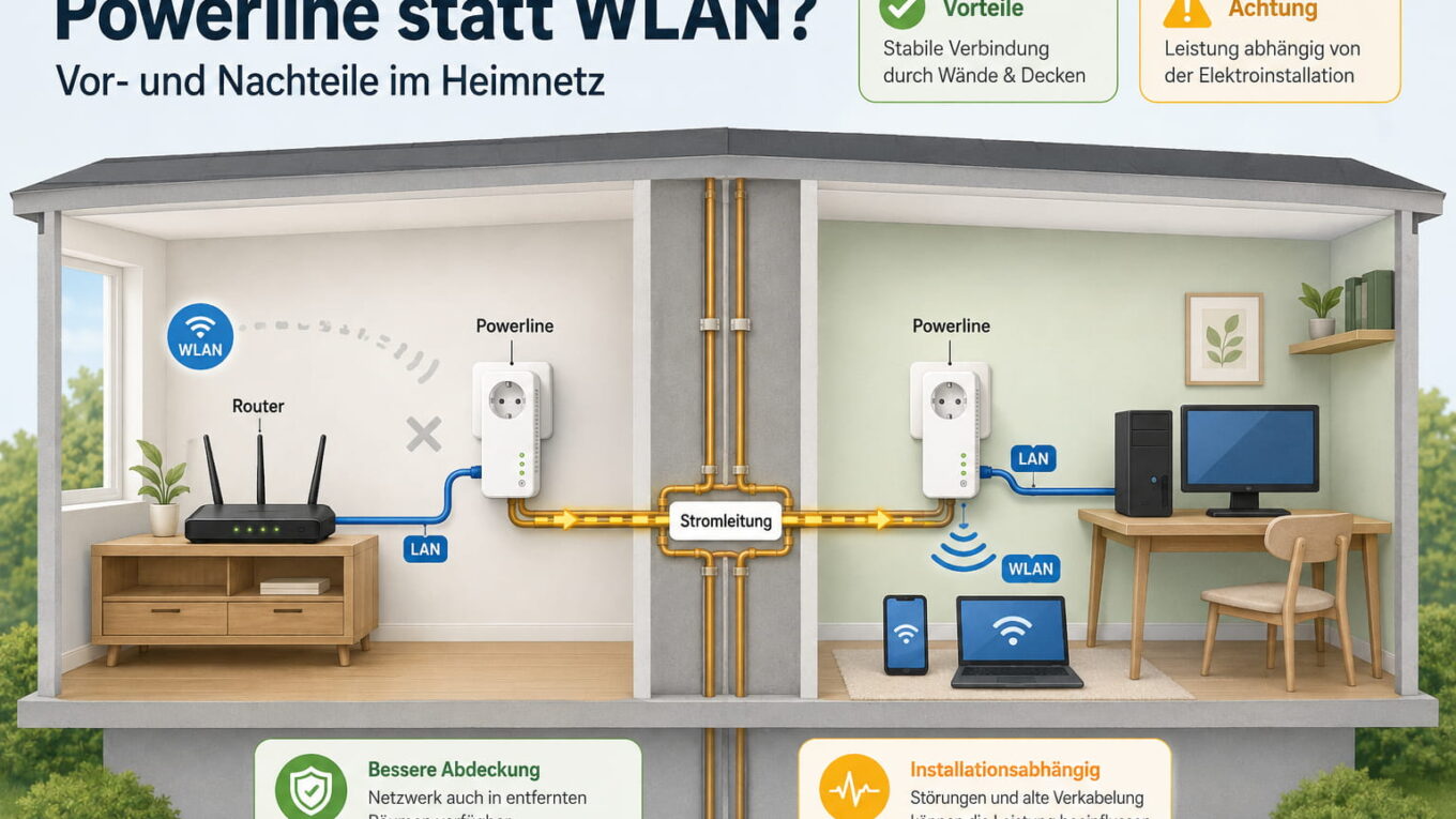 Powerline als WLAN-Alternative im Heimnetz