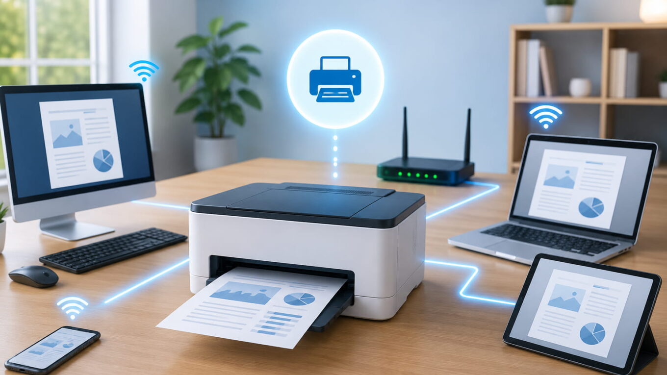 Drucker im Netzwerk freigeben und von mehreren Geräten nutzen
