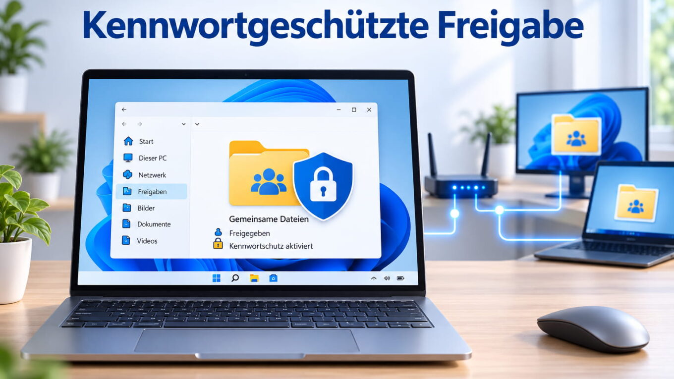 Kennwortgeschützte Freigabe in Windows 11 im Heimnetzwerk