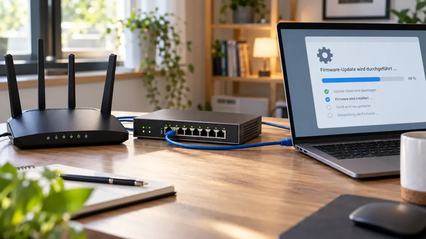 Router Firmware aktualisieren – Router und Netzwerk-Switch beim Firmware-Update