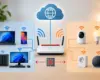 Smart Home Gastnetzwerk mit getrennten Bereichen für private Geräte und Smart-Home-Geräte