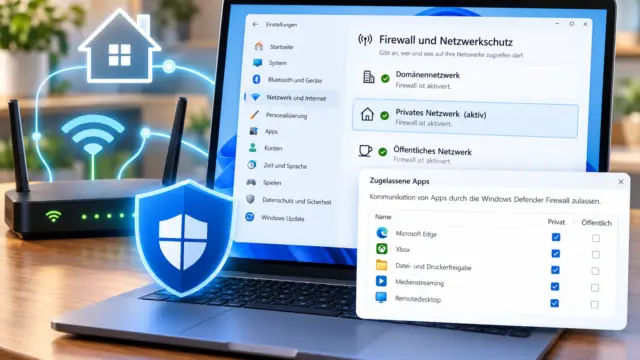 Windows 11 Firewall im Heimnetzwerk richtig einstellen